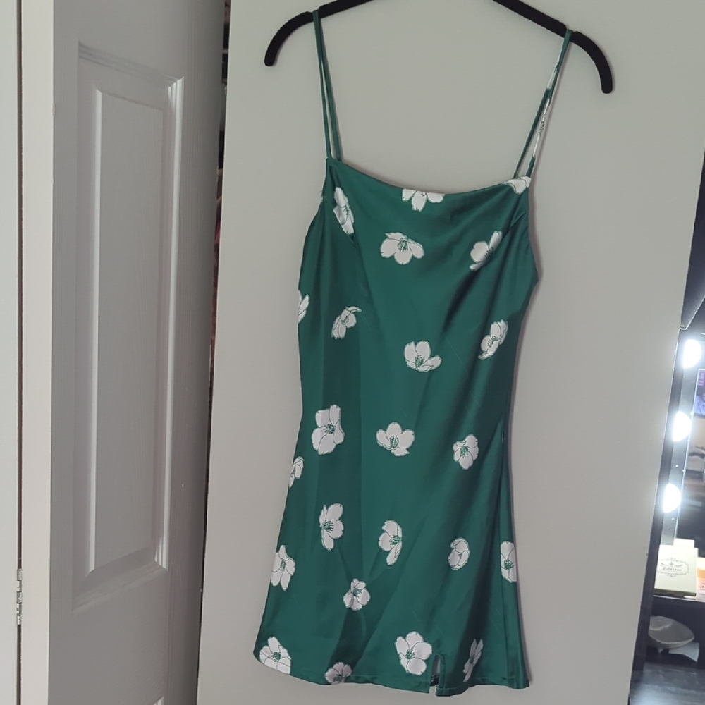 Princess Polly Green Floral Mini Dress